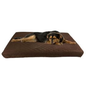 Waterproof Memory Foam Pet Bed- Indoor/Outdoor Dog Bed with Water Resistant Non Slip Bottom and Removeable Washable Cover 44 x 35