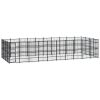 Outdoor Dog Kennel Steel 396.8 ft²