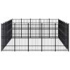 Outdoor Dog Kennel Steel 347.2 ft²