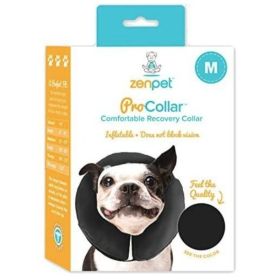 ZenPet Pro Collar Inflatable Recovery Collar (Option: Medium)