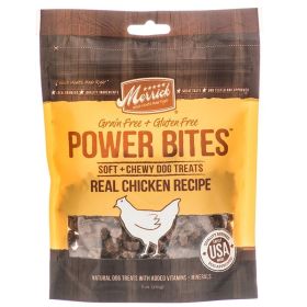 Merrick Power Bites Soft & Chewy Dog Treats (Option: Real Chicken Recipe)