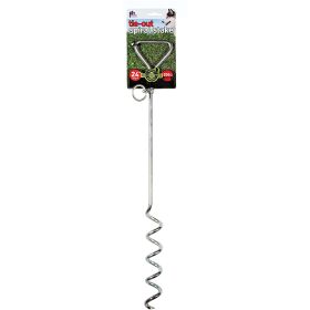 Prevue Pet Products Spiral Tie Out Stake Heavy Duty18 Inch (Option: 24 Inch)